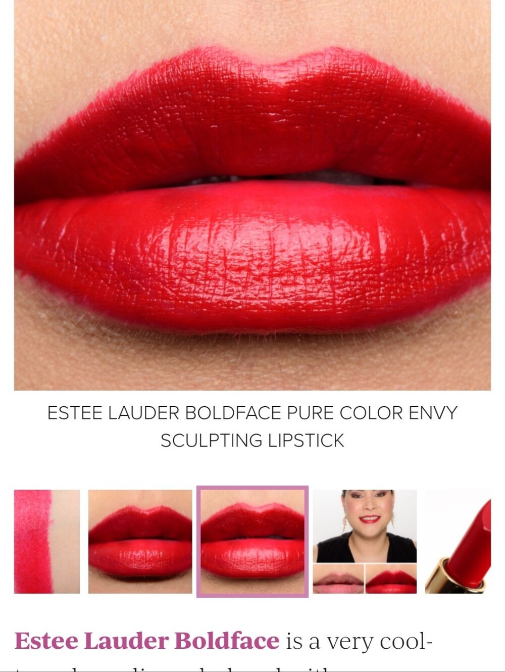 Estee Lauder Pure Color Envy 332 Boldface Sculpting Lipsick